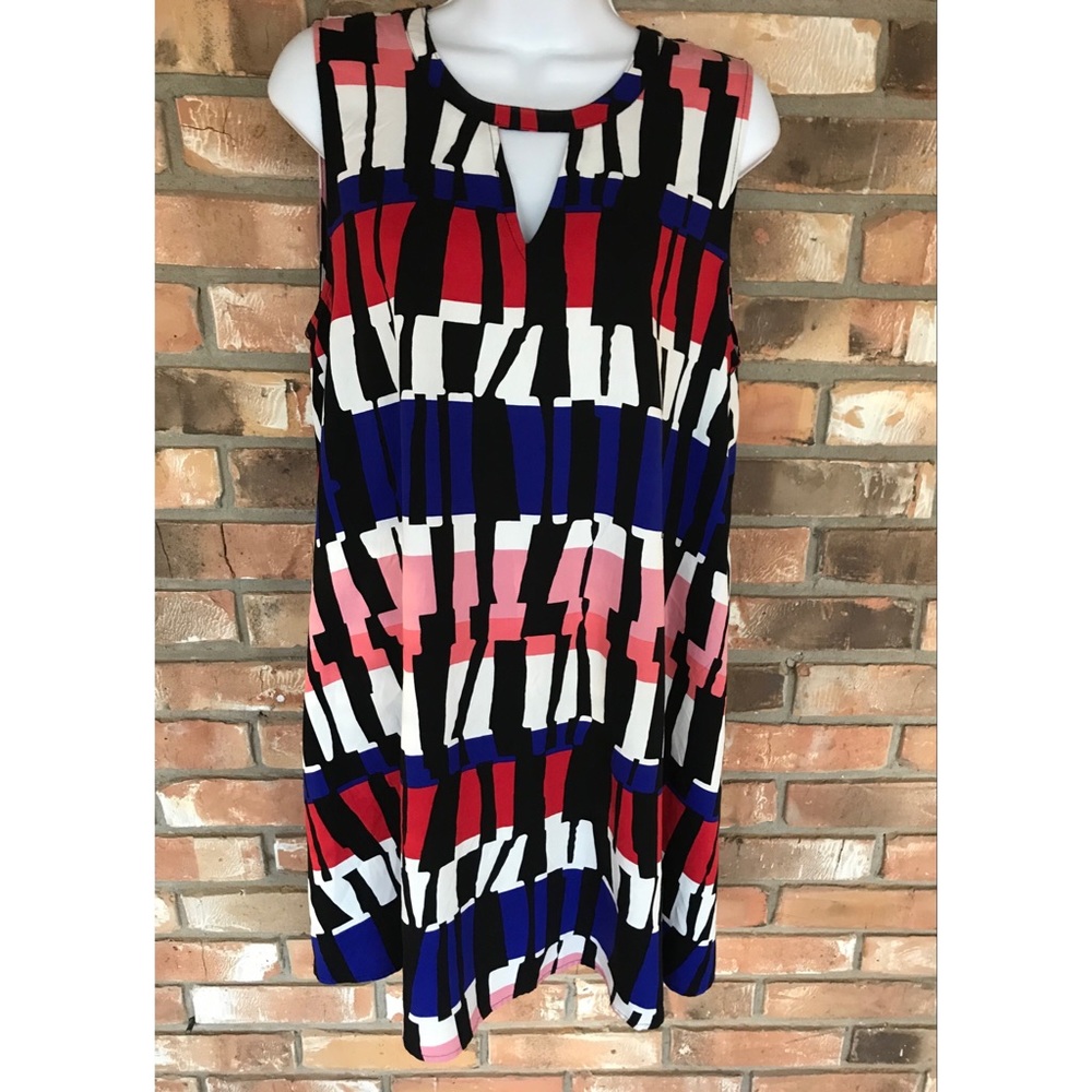 Jack Women’s Multicolored Sleeveless Dress    Large
